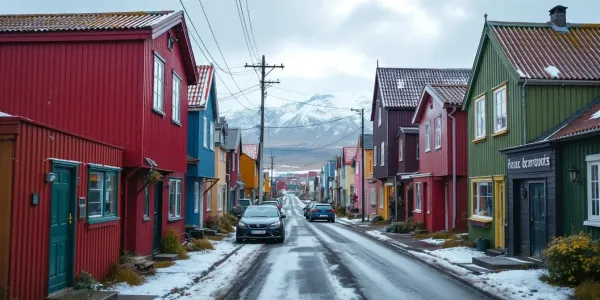 Filming in Husavik