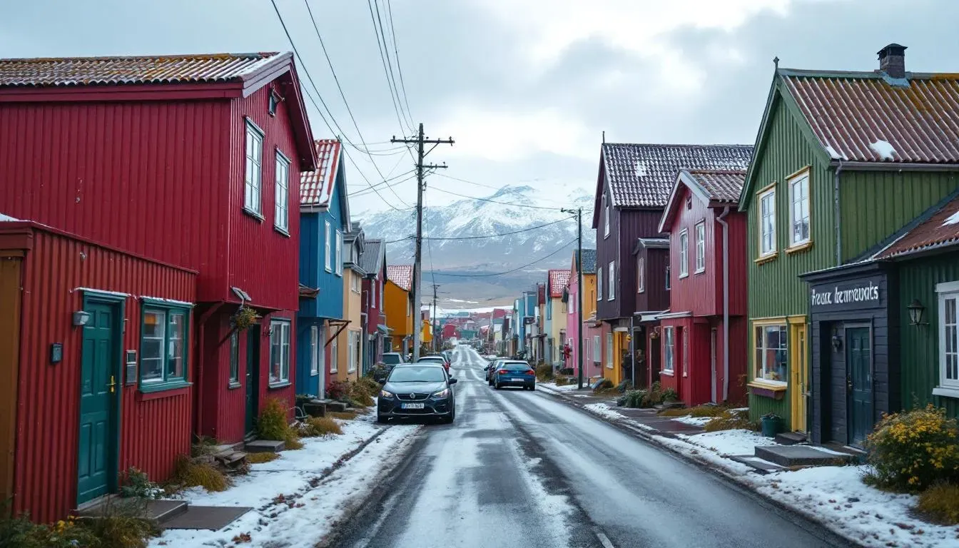 Filming location in Iceland