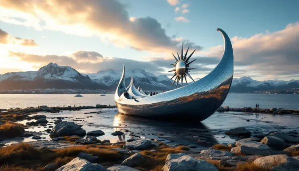Filming in Vik