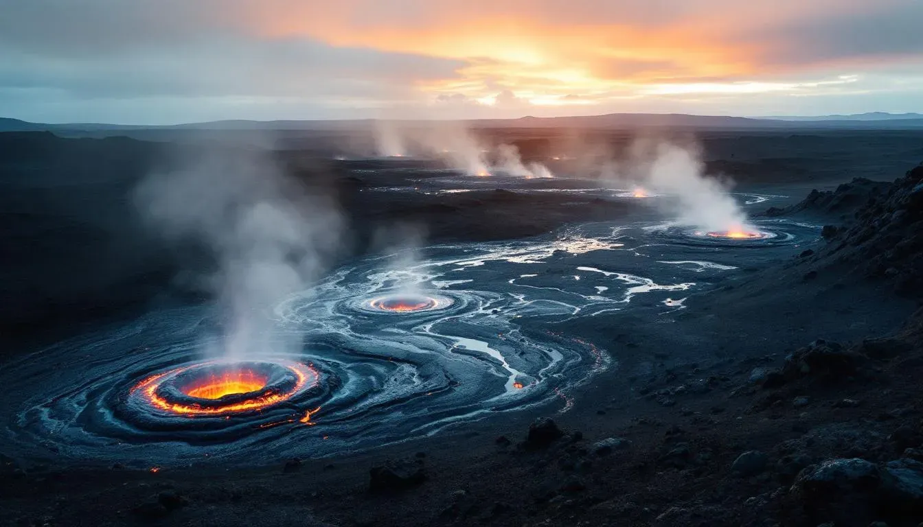 Volcanic Eruption Landscape - filming location in Iceland
